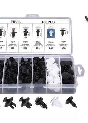 Auto Fastener Clip Mixed Car Body Push Retainer Pin Rivet Bumper Door
