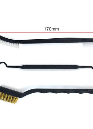 ALLSOME Double-end Steel Wire Brush & Nylon Pick Set Universal Hunting