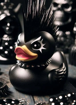 Goth Satanic Duck Gothic Cyberpunk Aviator Resin Punk Ducks Statue