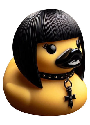 Goth Satanic Duck Gothic Cyberpunk Aviator Resin Punk Ducks Statue