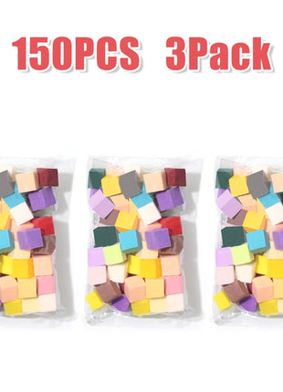 LINMANDA 50Pcs Soft Nail Sponges for Nail Art Sponges With Grabbing
