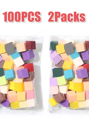 LINMANDA 50Pcs Soft Nail Sponges for Nail Art Sponges With Grabbing