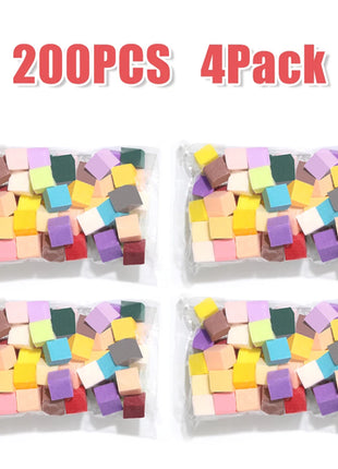 LINMANDA 50Pcs Soft Nail Sponges for Nail Art Sponges With Grabbing