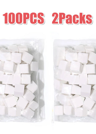LINMANDA 50Pcs Soft Nail Sponges for Nail Art Sponges With Grabbing