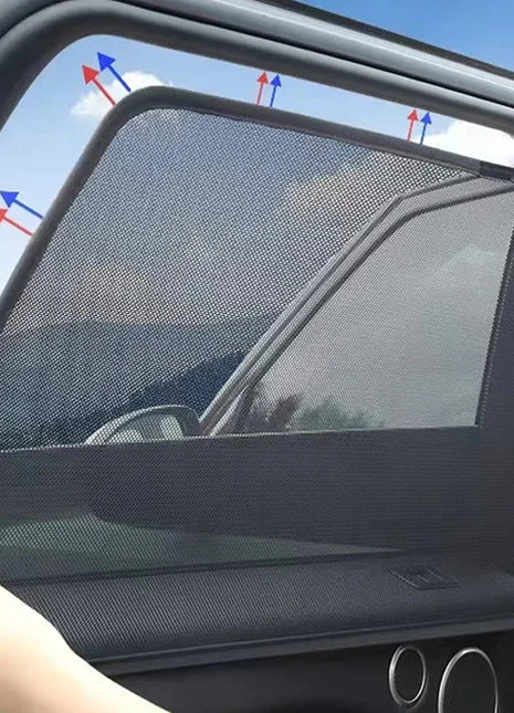 5PCS Car Window Sunshade Cover Sun UV Protection Auto Front Rear Black