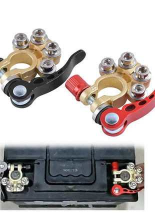 Auto Car Quick Release Battery Terminals - 12V 24V Aluminium Alloy Top