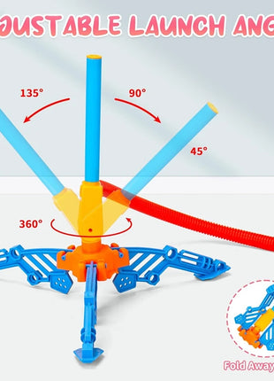 Toy Rocket Launcher for Kids, Stomp to Flying Foam Rocket & Jump Air