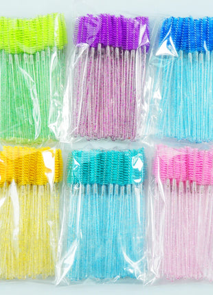 wholesale yelash brush makeup brushes 50pcs comb disposable mascara