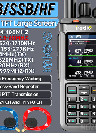 Iradio UV-98 PLUS Multi Band 10W FM AM SSB HF Cross Band Repeater