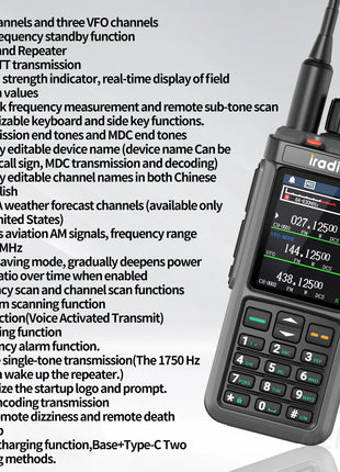 Iradio UV-98 PLUS Multi Band 10W FM AM SSB HF Cross Band Repeater