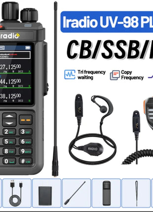 Iradio UV-98 PLUS Multi Band 10W FM AM SSB HF Cross Band Repeater