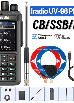 Iradio UV-98 PLUS Multi Band 10W FM AM SSB HF Cross Band Repeater