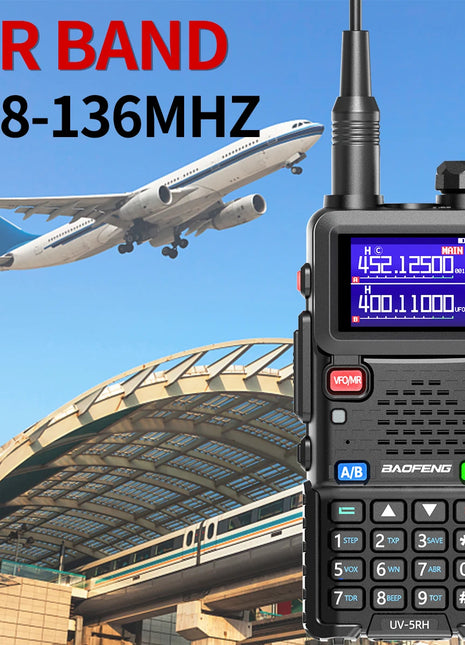 Baofeng UV 5RH 10W Air Band Walkie Talkie Long Range Wirless Copy