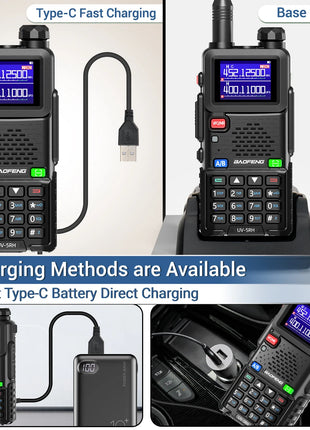 Baofeng UV 5RH 10W Air Band Walkie Talkie Long Range Wirless Copy