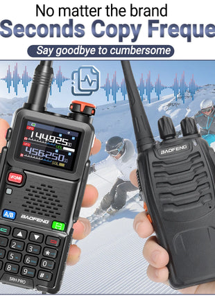 Baofeng UV-5RH PRO GPS Walkie Talkie Long Range Multi Band Wirless