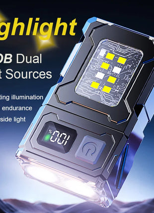 Multifunctional COB Flashlight Ajustable Angle LED Outdoor Torch