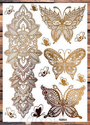 Realistic Elephant Moon Temporary Tattoos For Women Adult Fake