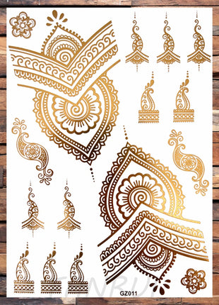 Realistic Elephant Moon Temporary Tattoos For Women Adult Fake