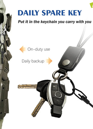 AK-03B mini handcuff key, made of high carbon steel, with key ring,