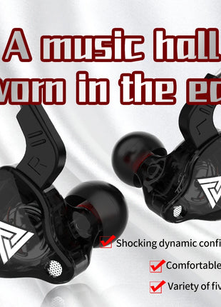 Original QKZ AK6 In Ear Earphone 6 Dynamic Driver Unit Headphone With