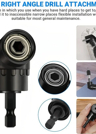 Right Angle Screwdriver Attachment Holder Magnetic Power Drill Bit