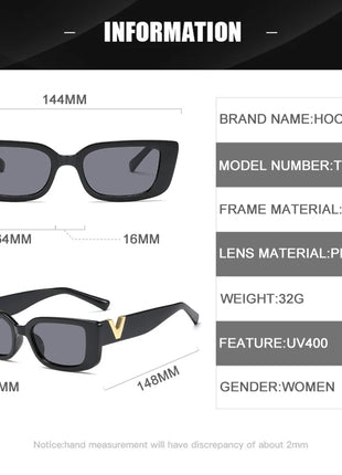 Fashion Cat Eye Sunglasses Luxury V Sun Glasses For Ladies Classic