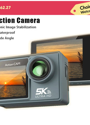 Action Camera 5K 4K bicycle camera Electronic Stabilizer Action cam