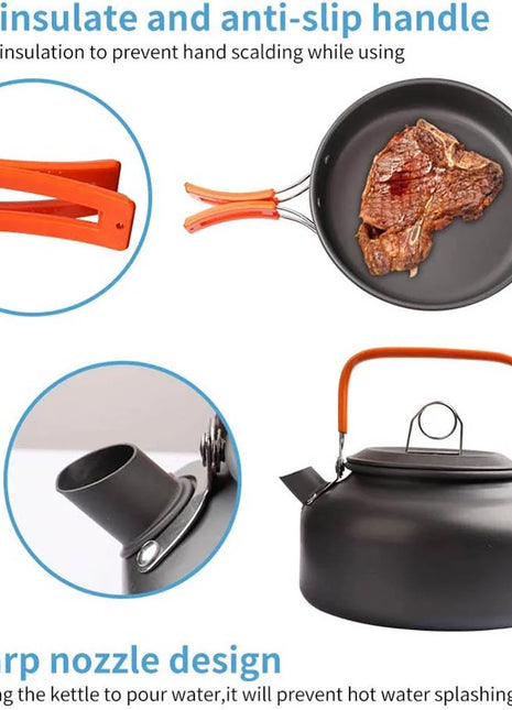 Camping Cooking set Camping Cookware Travel Tableware Outdoor Picnic