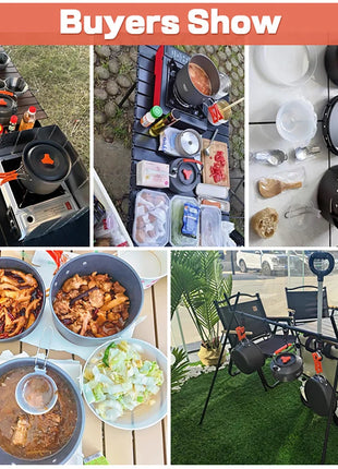 Camping Cooking set Camping Cookware Travel Tableware Outdoor Picnic