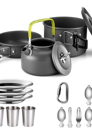 Camping Cooking set Camping Cookware Travel Tableware Outdoor Picnic