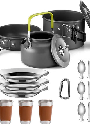 Camping Cooking set Camping Cookware Travel Tableware Outdoor Picnic