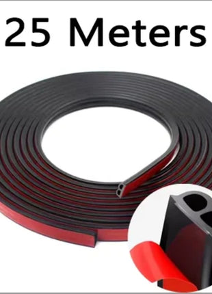 Car Door Seal Strips Sticker Weatherstrip Rubber B Shape Door Seals