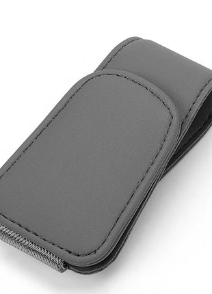 Universal Car Auto Sun Visor Eyeglass Hanger Clip Leather Glasses