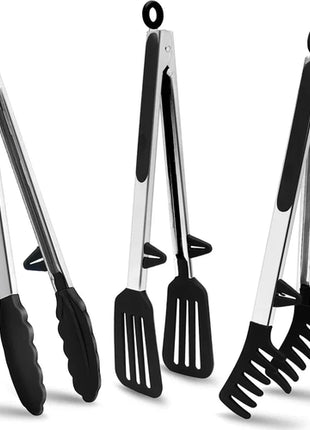 Kitchen Tongs Silicone Food Tongs Non Stick Cooking Serving Tongs For