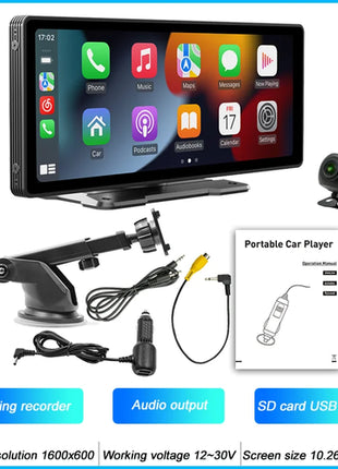 BQCC 10.26 Inch Portable MP5 Multimedia Video Player Android Auto