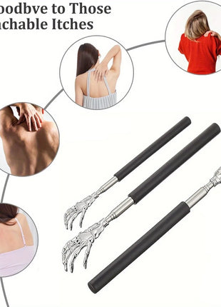 Portable Extendable Back Scratcher Stainless Steel Telescoping Back