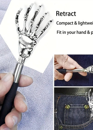 Portable Extendable Back Scratcher Stainless Steel Telescoping Back