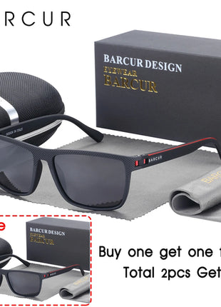 BARCUR Sports Sunglasses for Men Polarized FishingTravel TR90 Light