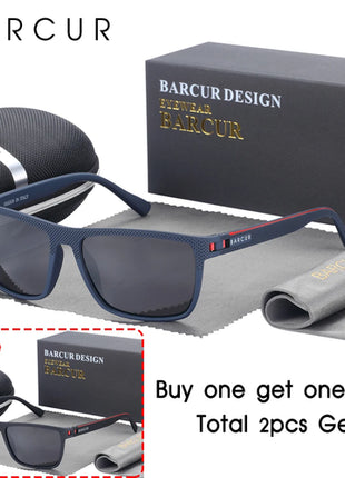 BARCUR Sports Sunglasses for Men Polarized FishingTravel TR90 Light