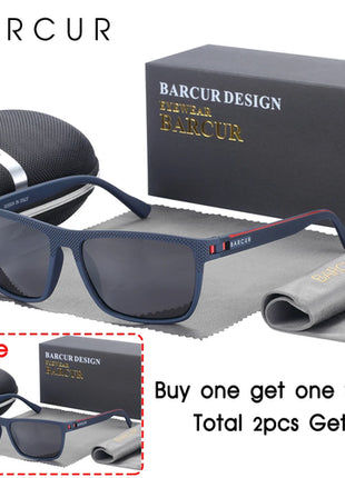 BARCUR Sports Sunglasses for Men Polarized FishingTravel TR90 Light