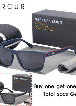 BARCUR Sports Sunglasses for Men Polarized FishingTravel TR90 Light