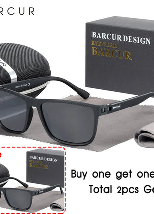 BARCUR Sports Sunglasses for Men Polarized FishingTravel TR90 Light