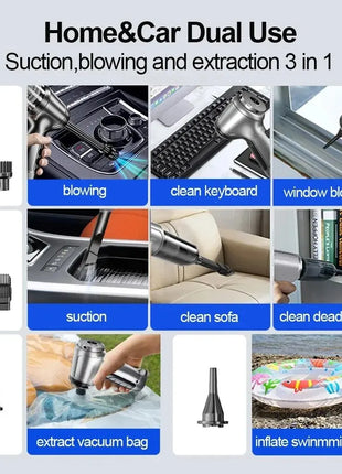 Car Vacuum Cleaner 4 In1Wireless Vacuum Cleaner Duster Handheld Vacuum