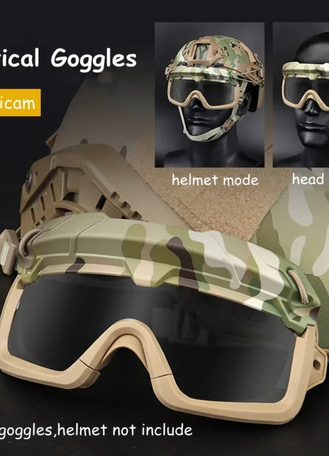 Sports Sunglasses for Men Women 2 Modes Airsoft Goggles Riding Eye