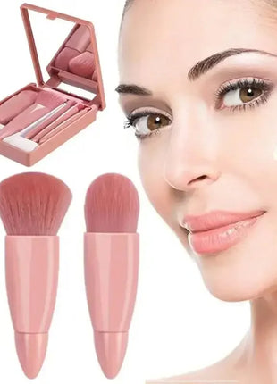5pcs Travel Size Makeup Brushes Set Mini Makeup Brushes, Small