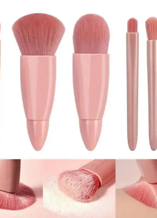 5pcs Travel Size Makeup Brushes Set Mini Makeup Brushes, Small