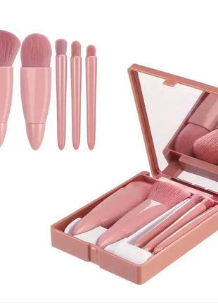 5pcs Travel Size Makeup Brushes Set Mini Makeup Brushes, Small