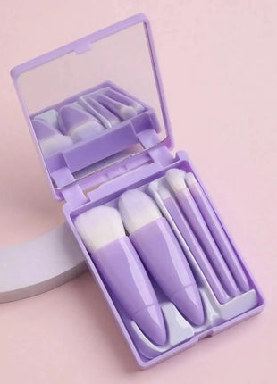 5pcs Travel Size Makeup Brushes Set Mini Makeup Brushes, Small