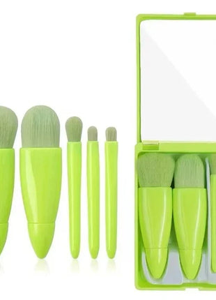 5pcs Travel Size Makeup Brushes Set Mini Makeup Brushes, Small
