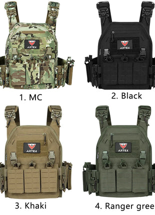 Ranger Green Plate Carrier Tactico Vest With Quick Release Security